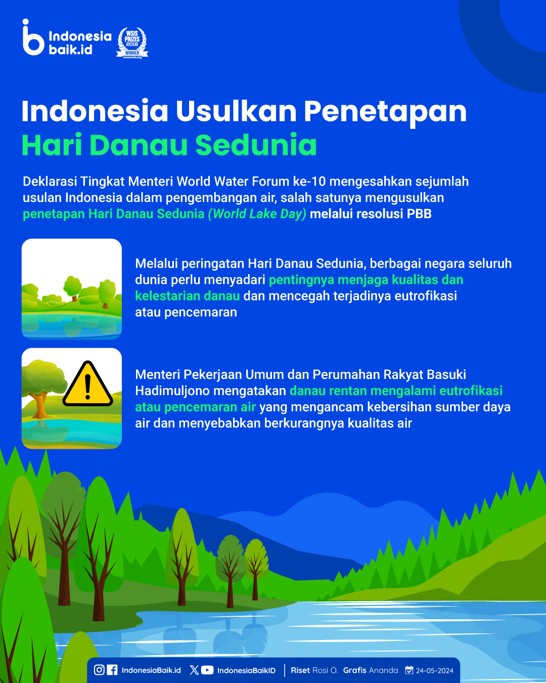 Indonesia Usulkan Penetapan Hari Danau Sedunia